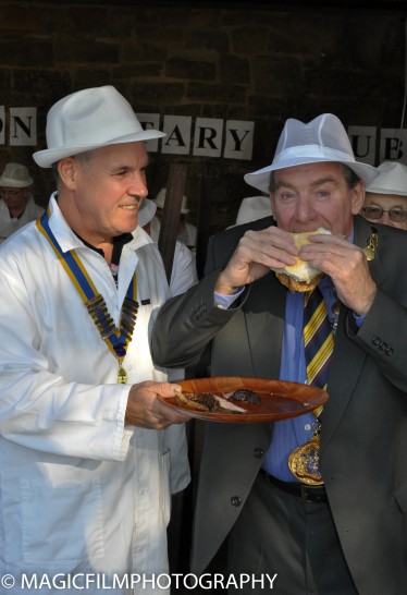 Deputy Mayor at the Hoghton Feast Ox Roast